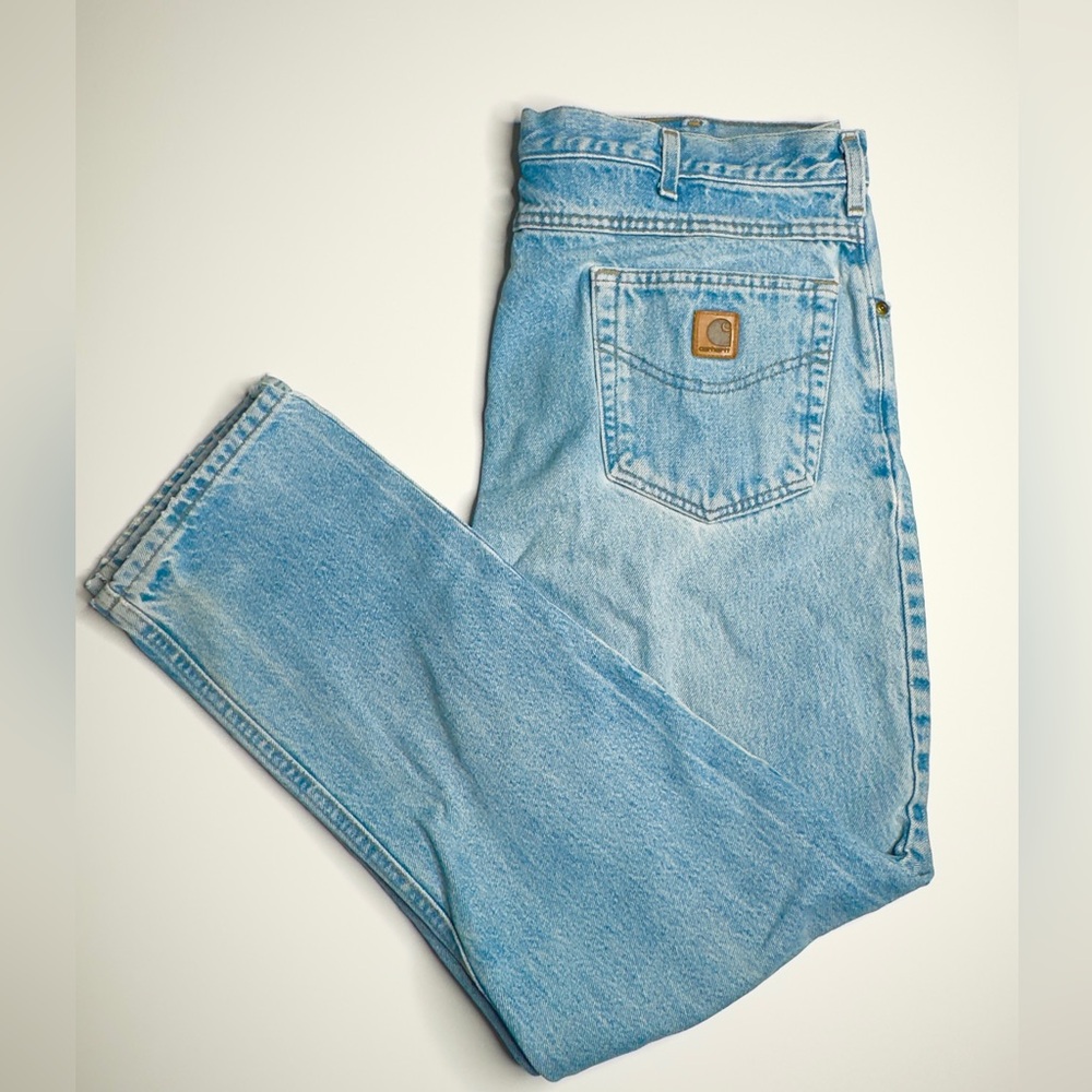 Carhartt Men's Traditional Fit Straight Leg Denim Jeans Sz 38x31 (B18-DST)
